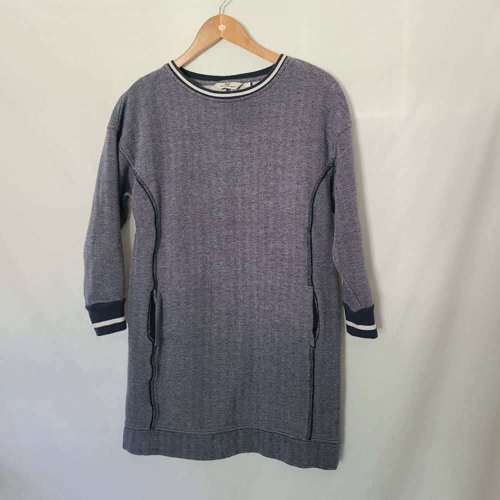 Vinyard Vines Varsity Sweatshirt Dress in Deep Bay Heather sz Medium
